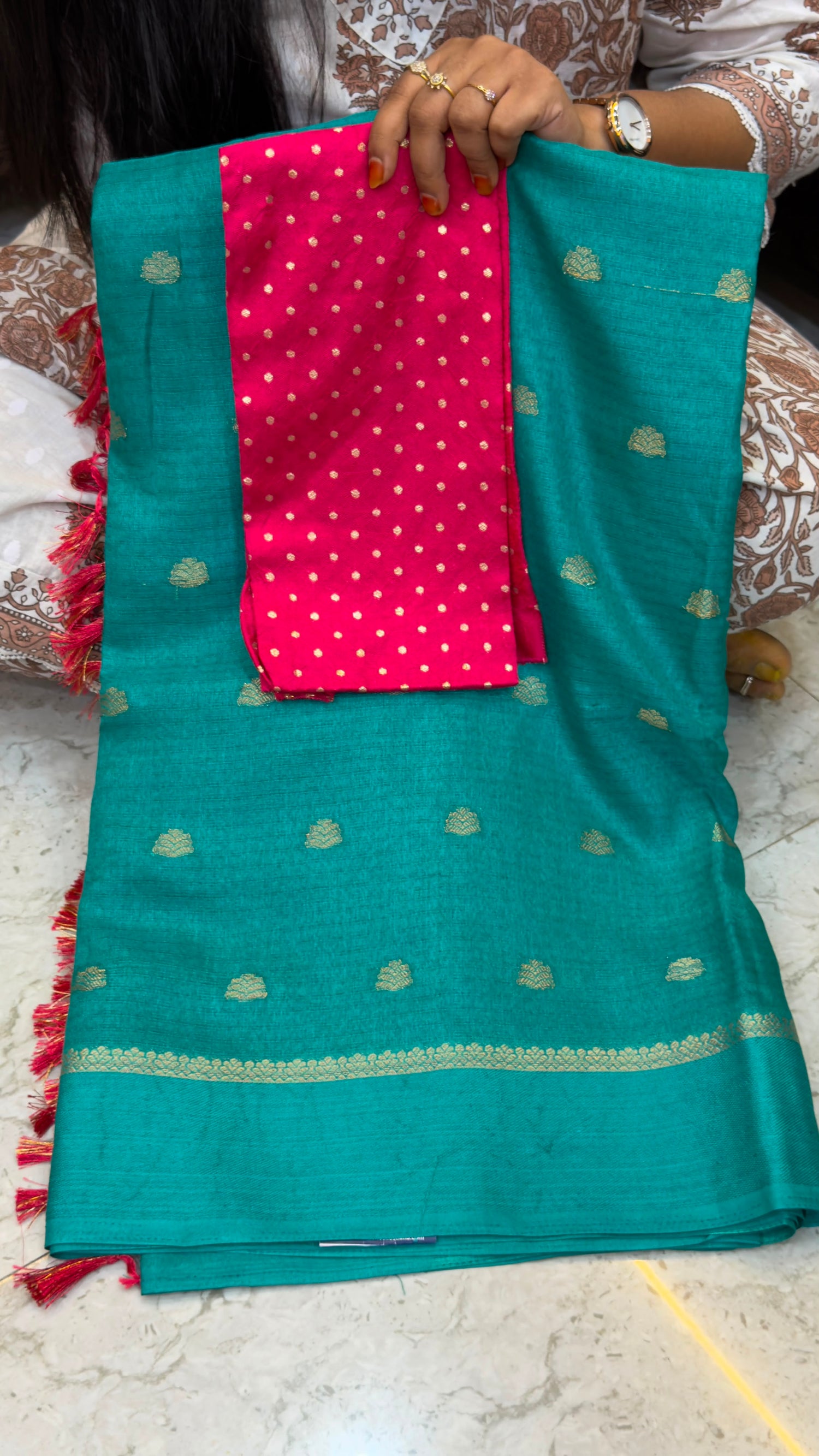 Tussar Banarasi Georgette saree
