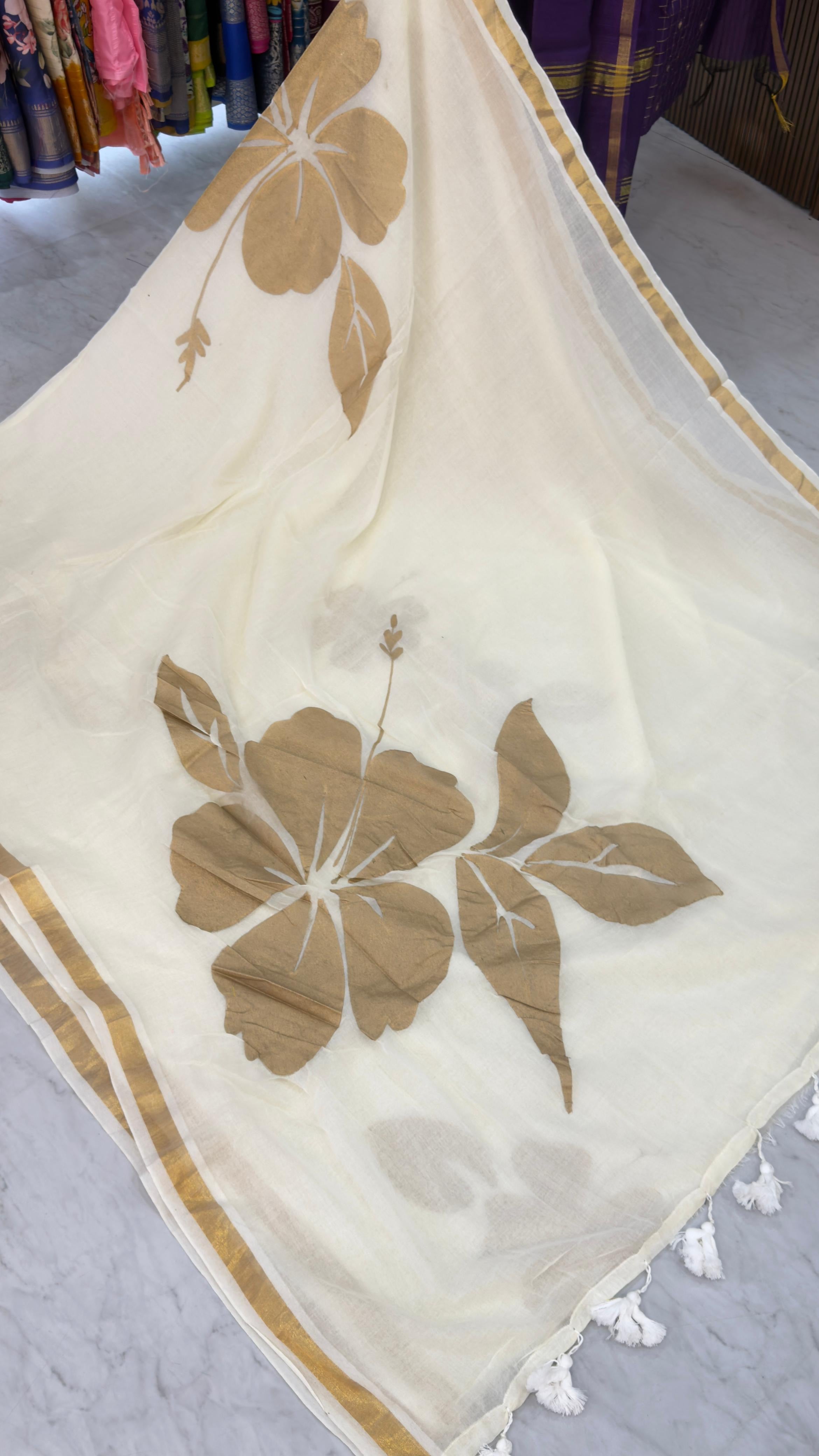 Mul cotton sarees(No blouse)