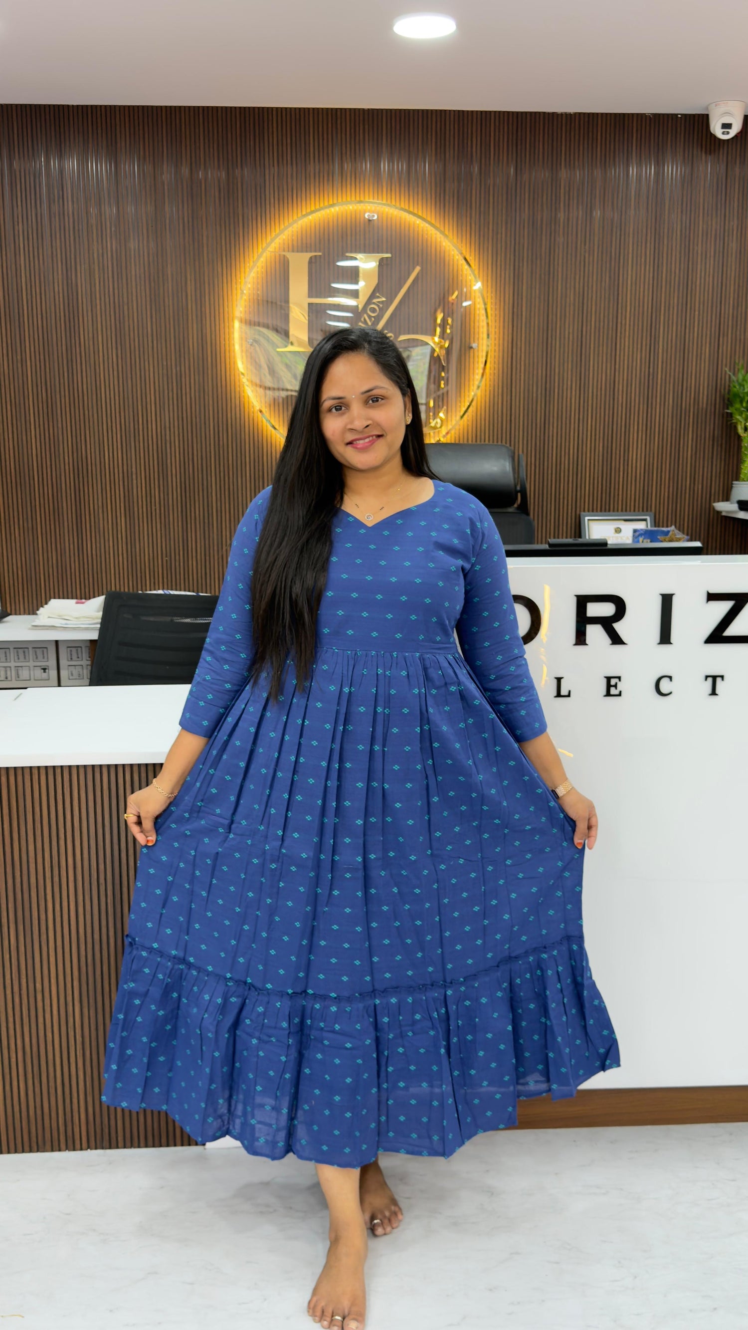 Pure cotton jamdhani frocks