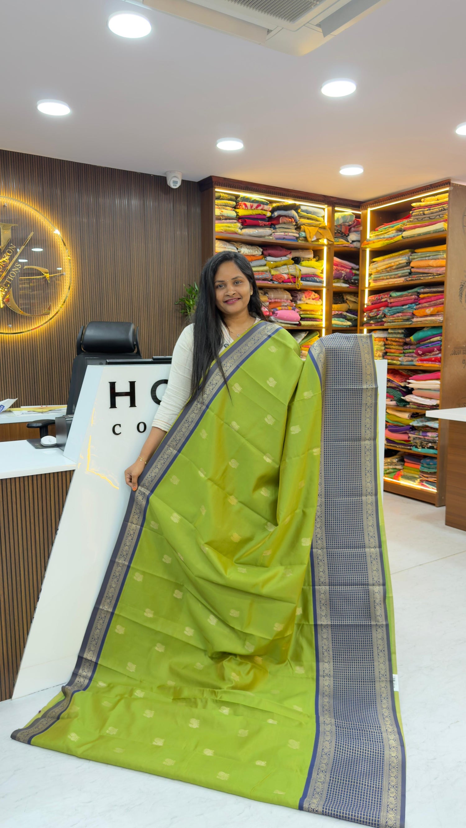 Soft vintage style sarees with chexs sarees