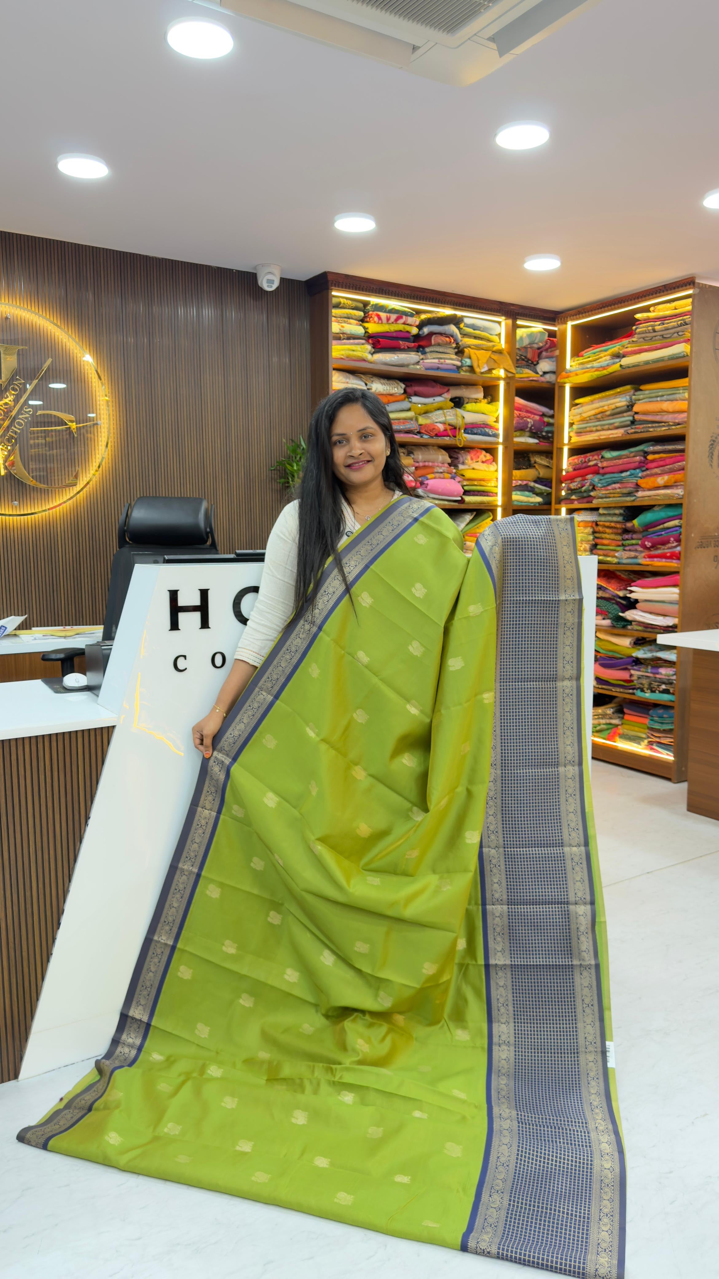 Soft vintage style sarees with chexs sarees