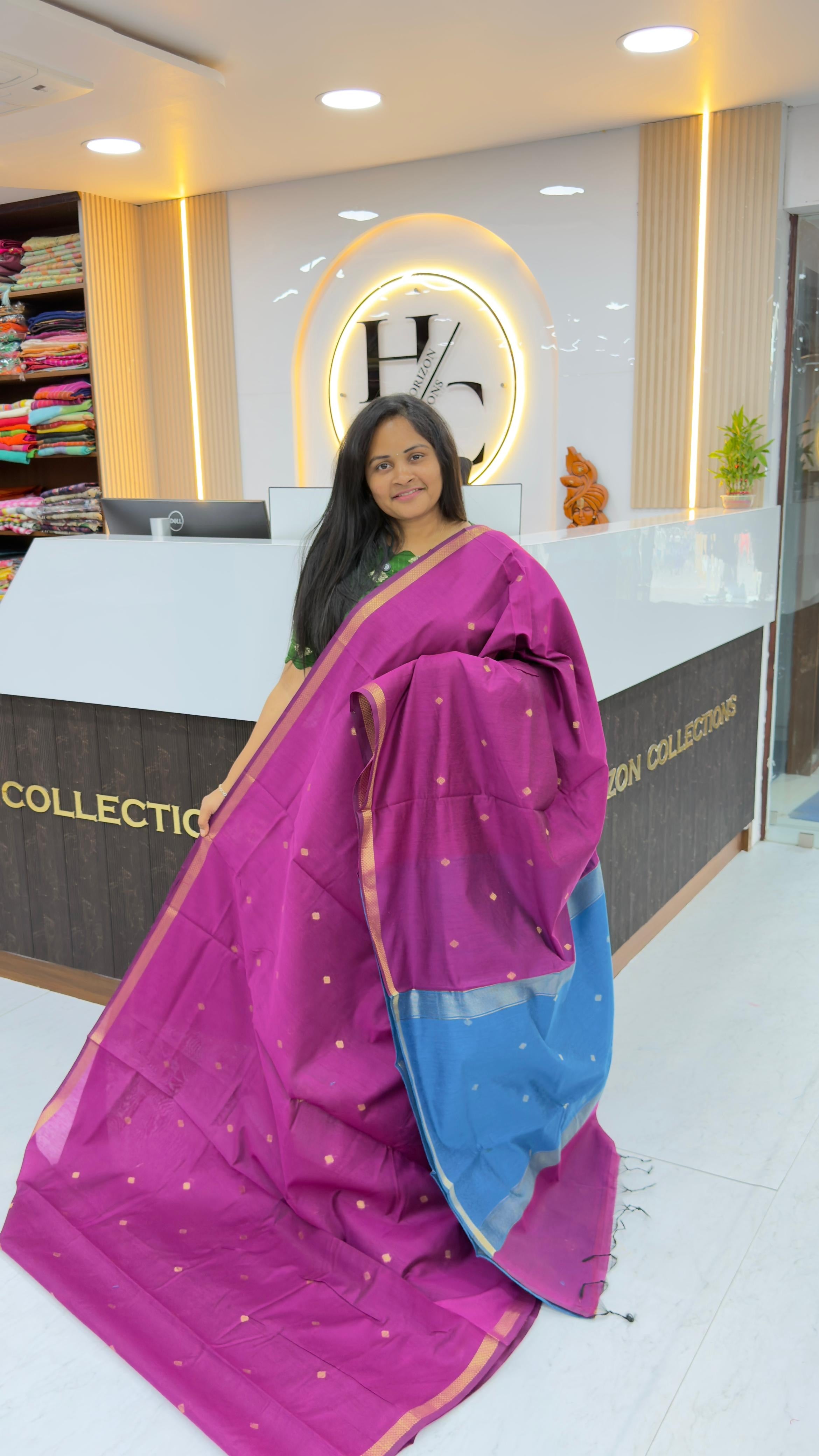 Maheswari cotton silk sarees