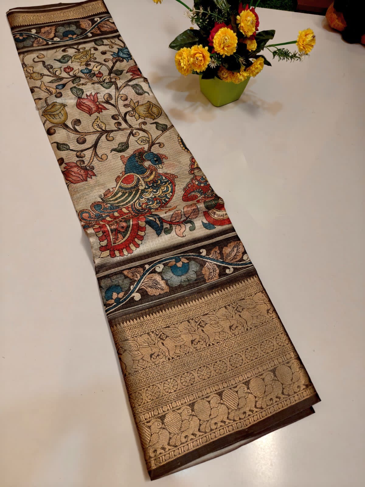 Kota sarees with Kanchi borders