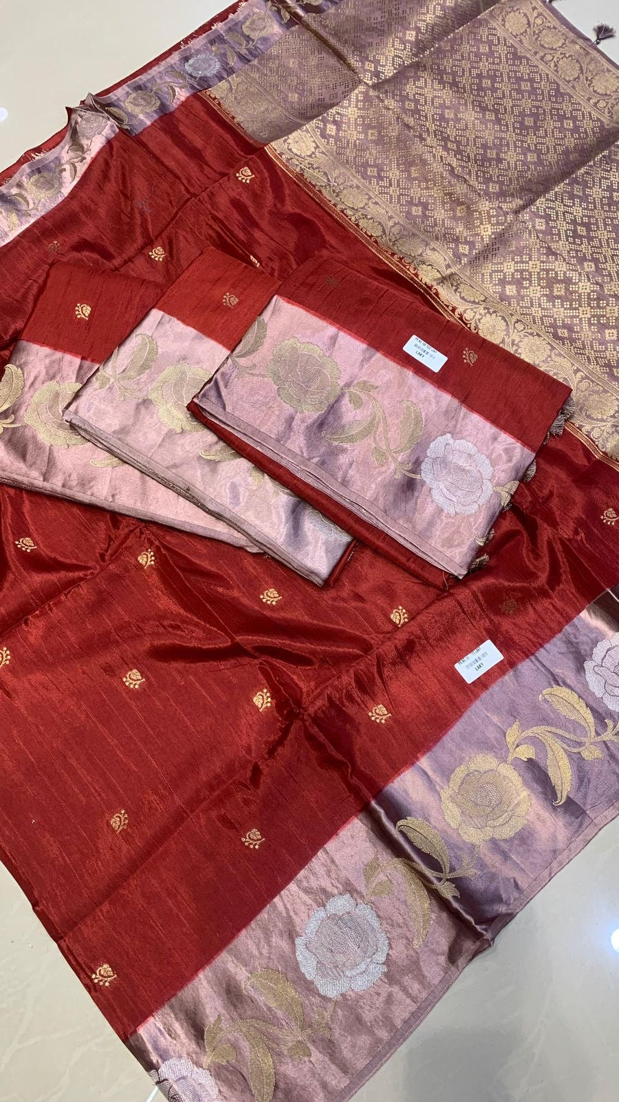 Premium raw mango saree