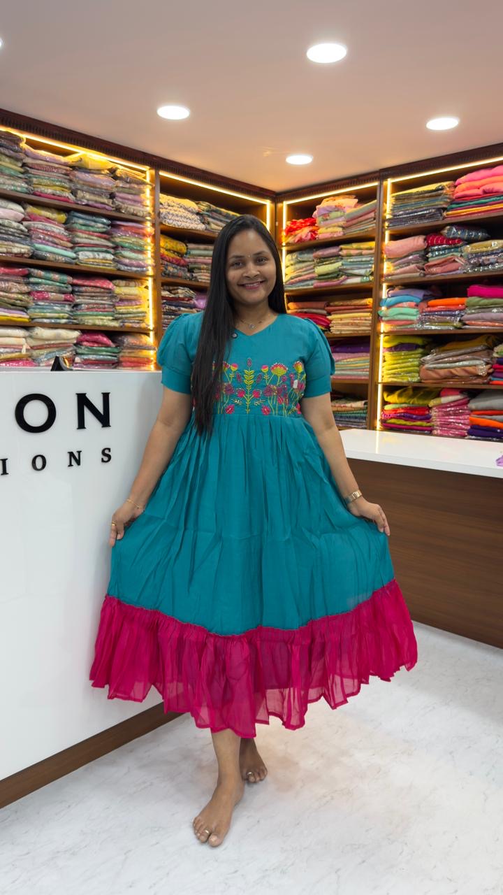 Frocks with maggam work