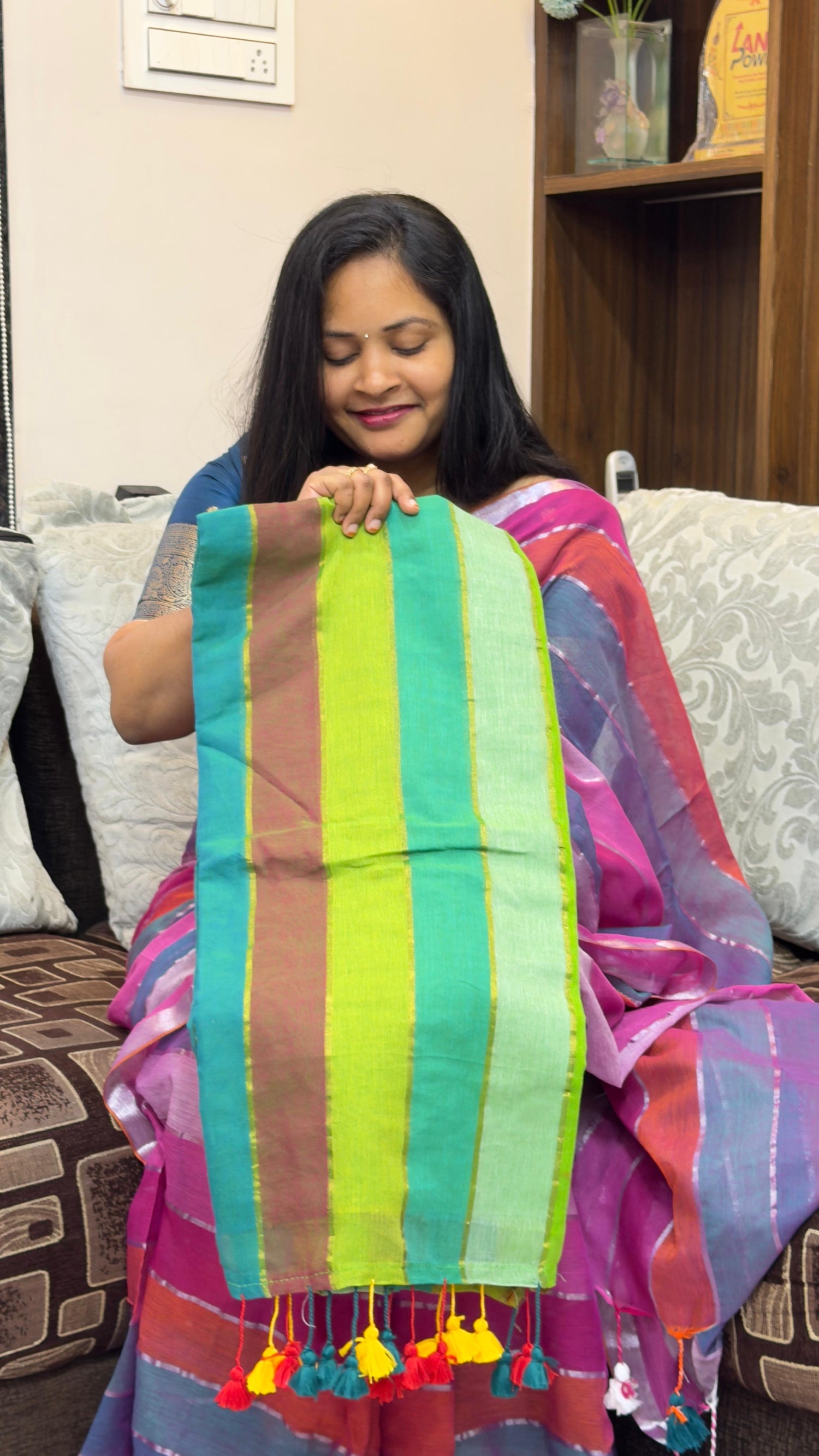 Mul cotton saree