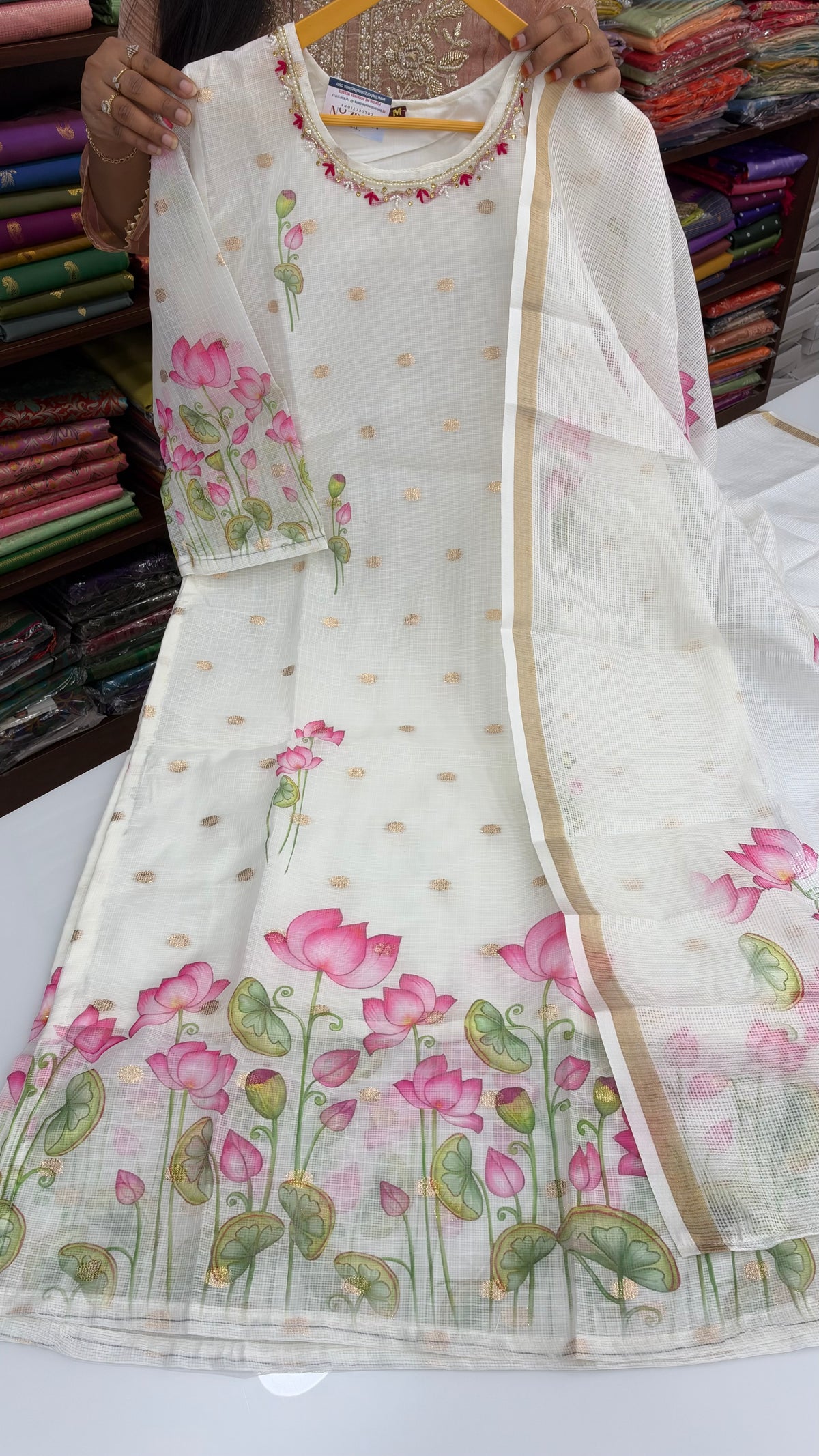Pichwai kota three piece set