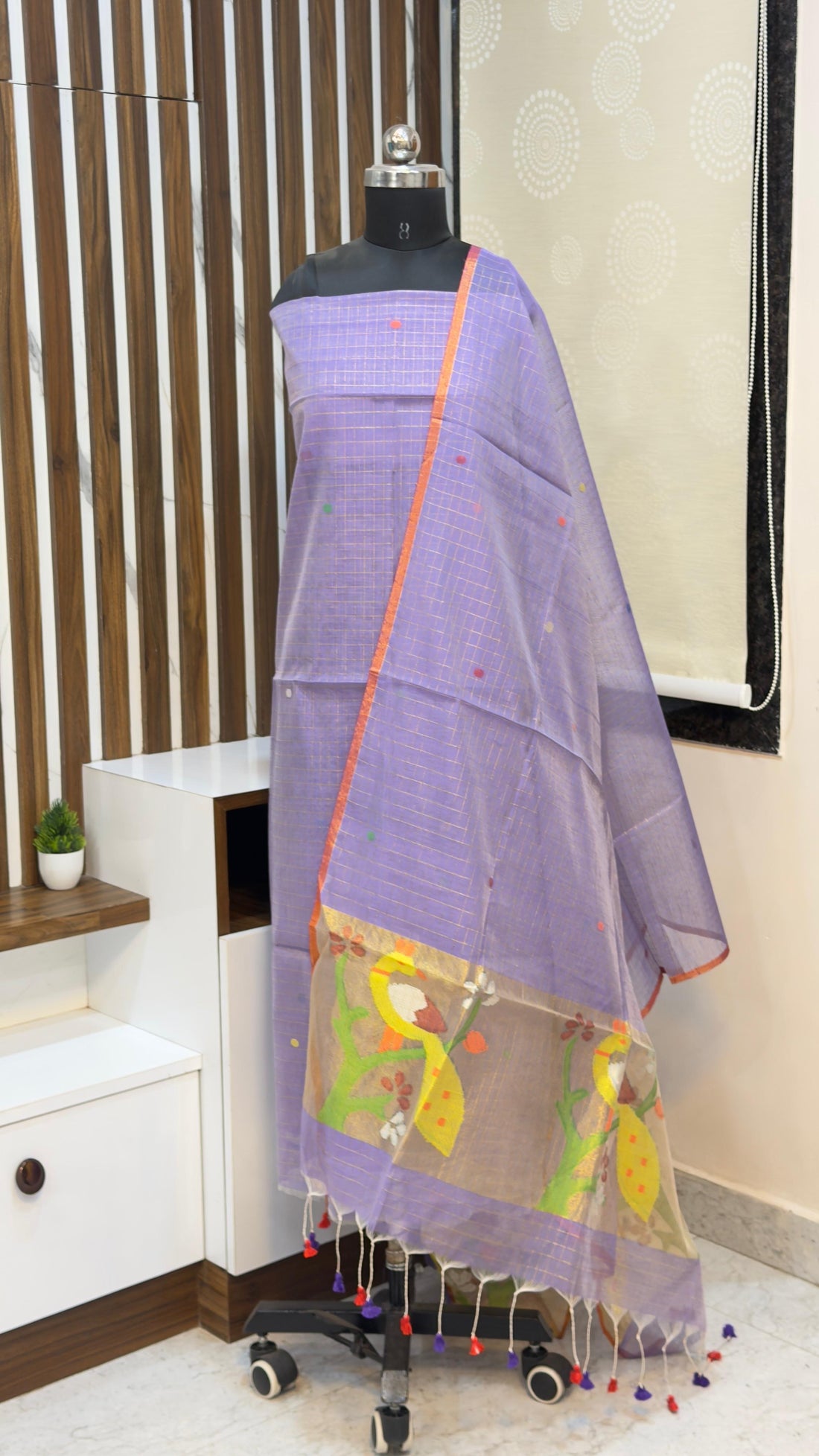 Handloom Muslin Jamdhani Dress materials