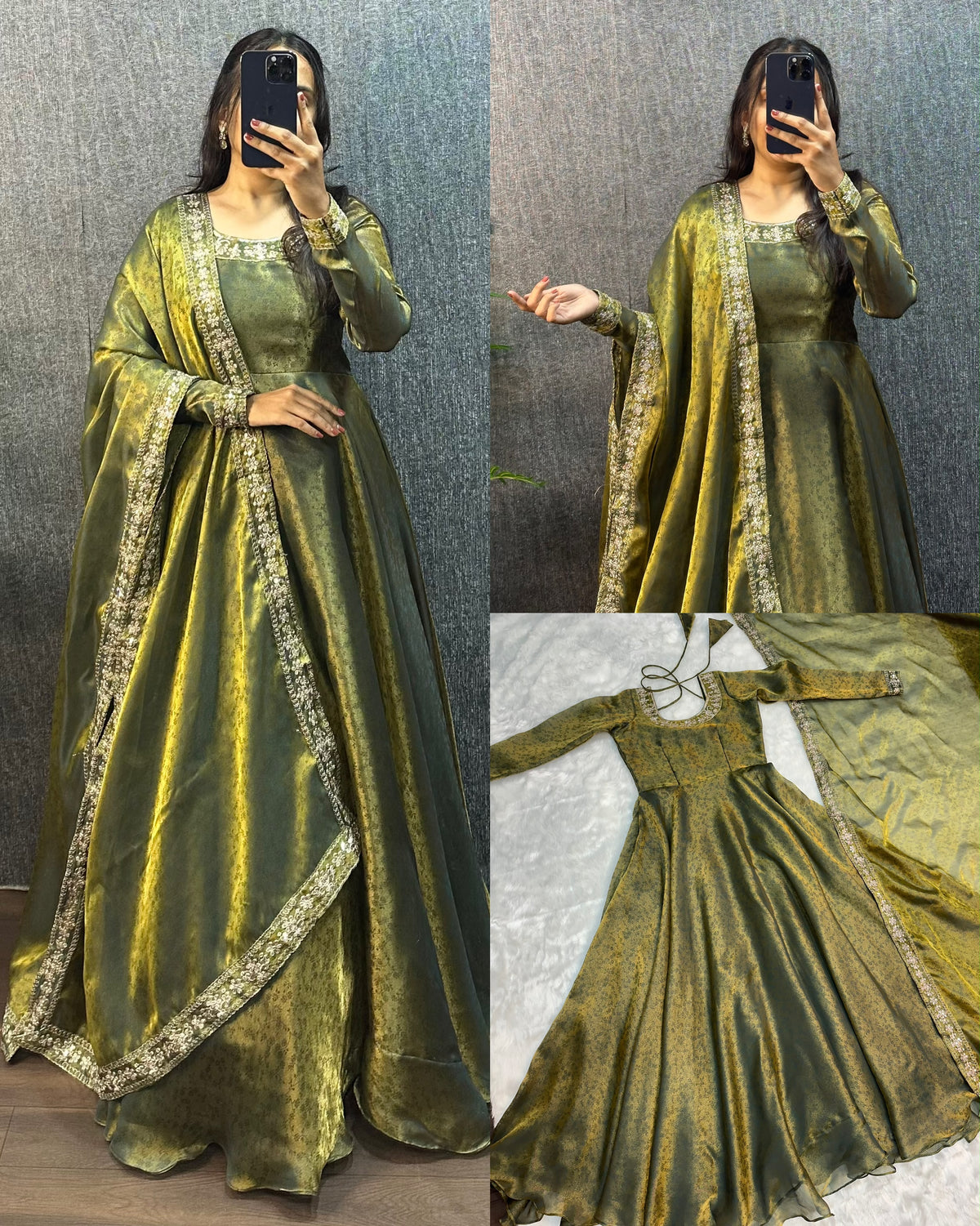 Fendy silk gown