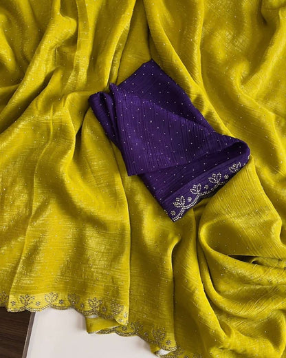 Swaroshki stones party wear saree