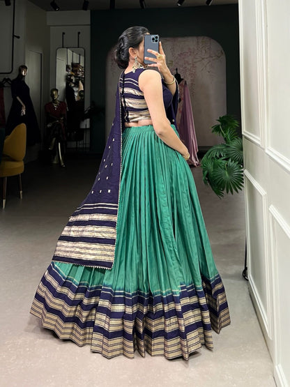 Dual shade lehenga