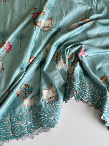 Pichwai Tussar Saree