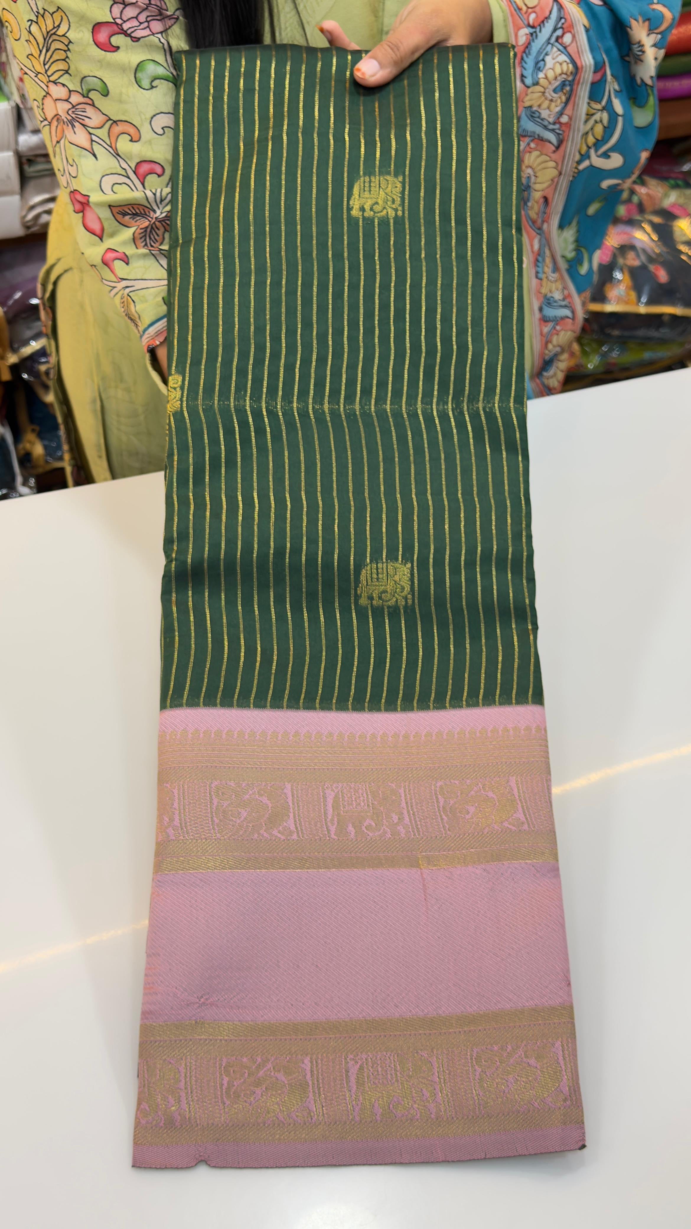 Gadwal inspired semi Patti sarees