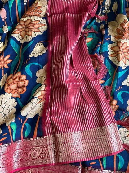 Kalamkari printed saree
