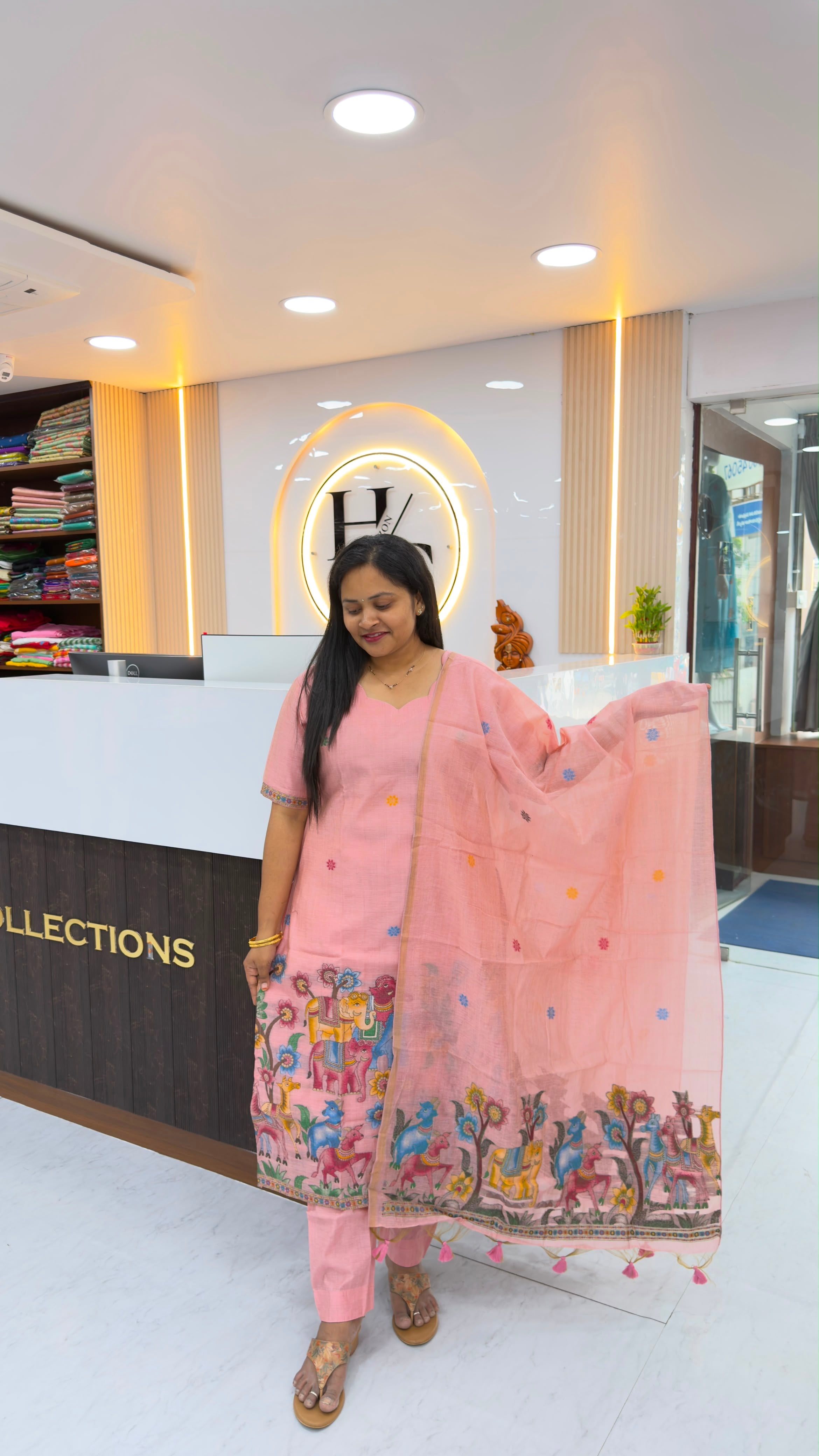 Jamdhani customised three piece sets
