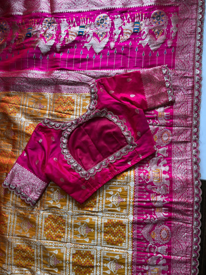Dual Shade Patola Banarasi saree