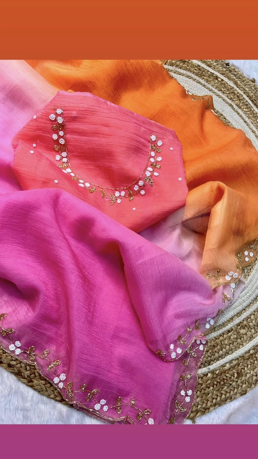 Triple Shaded Party Wear Sarees