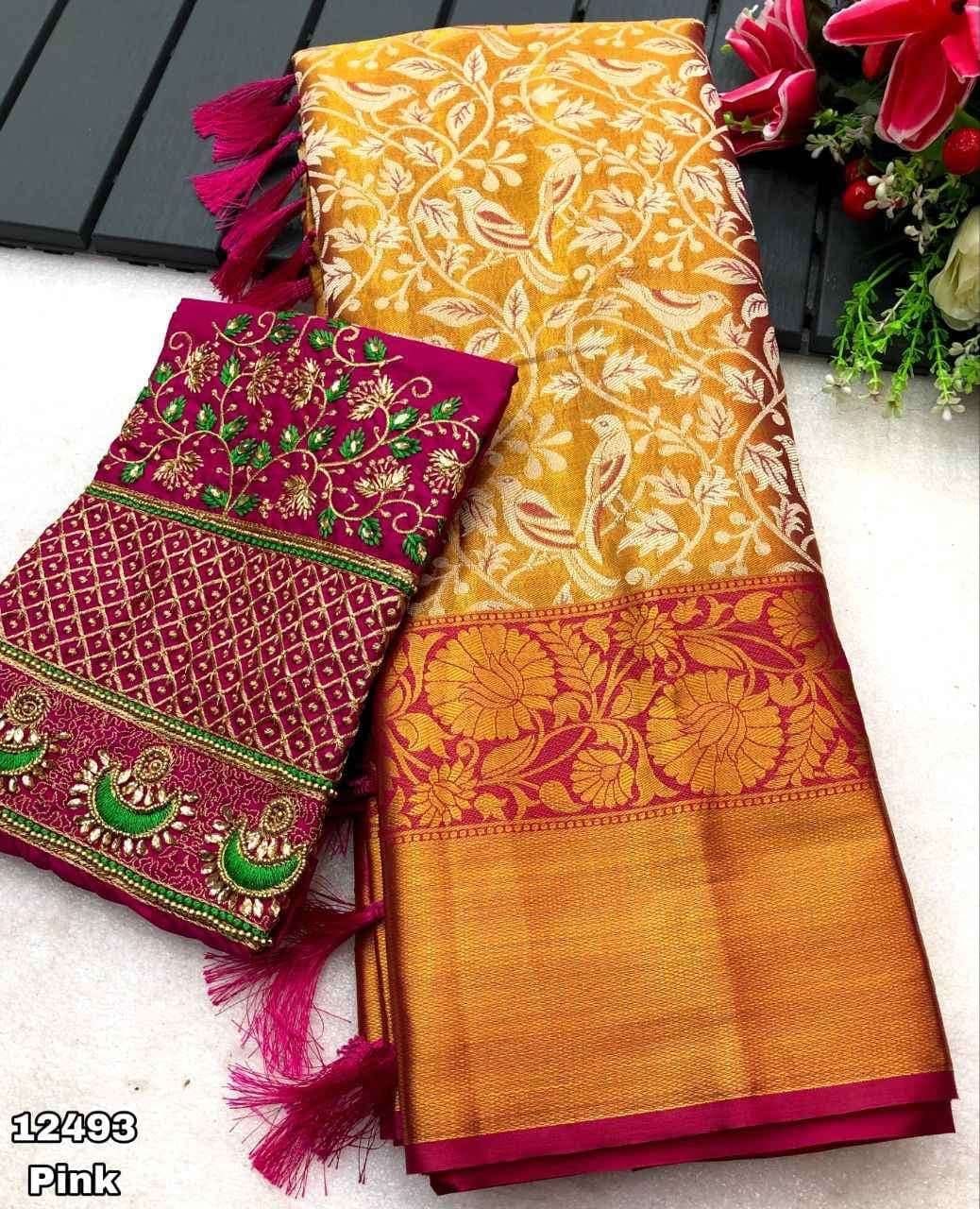 Kanjivaram silk with work blouse