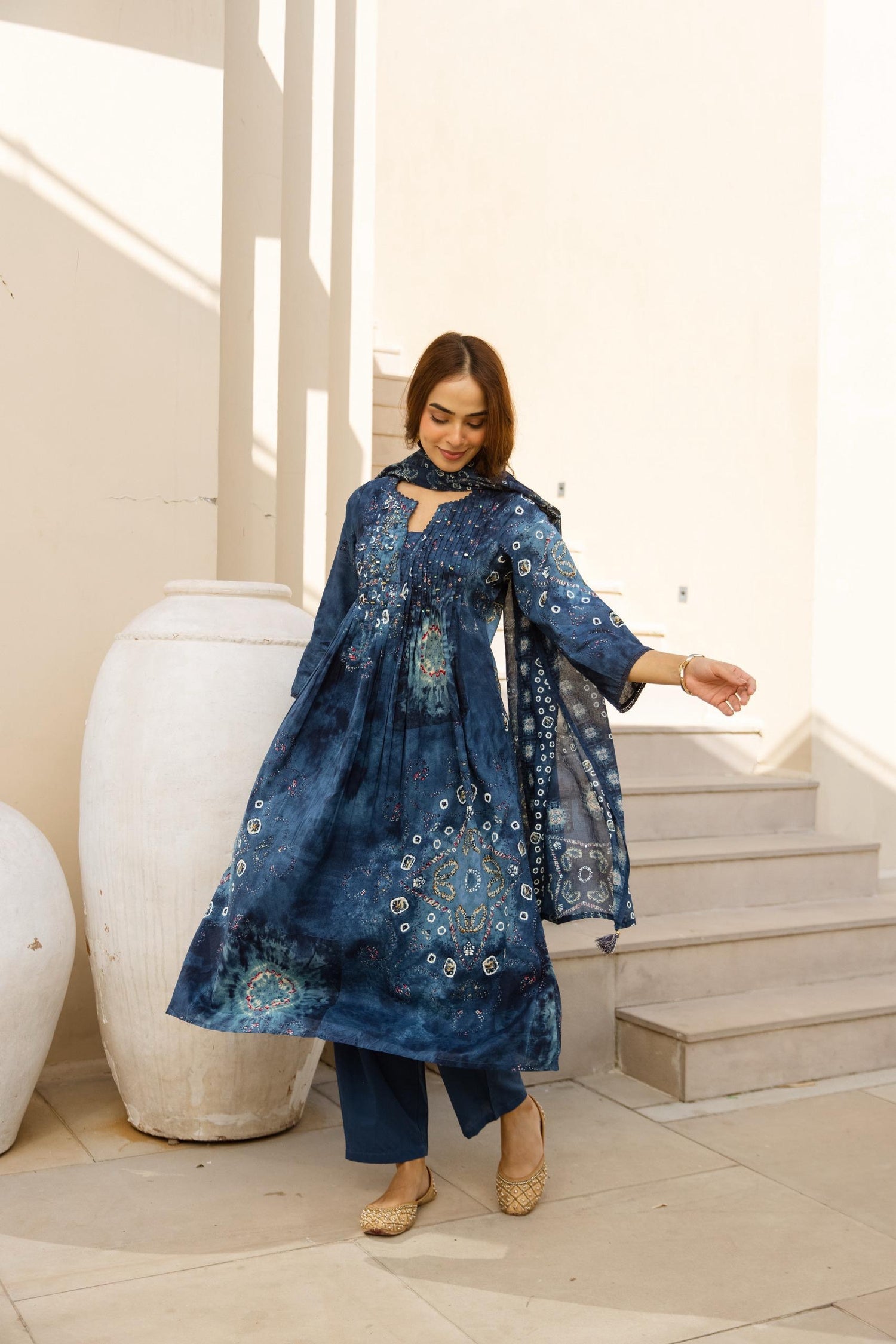 Premium quality Tie &amp; Dye designer 3 piece set