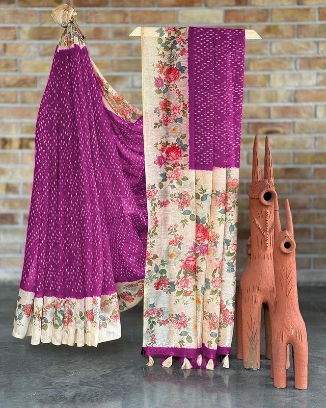 Bandini designer Tussar saree