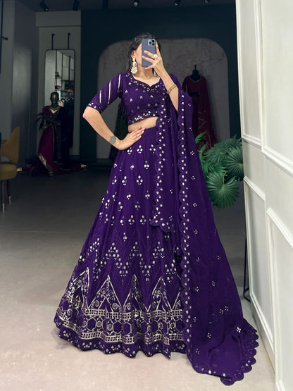 Purple lehenga