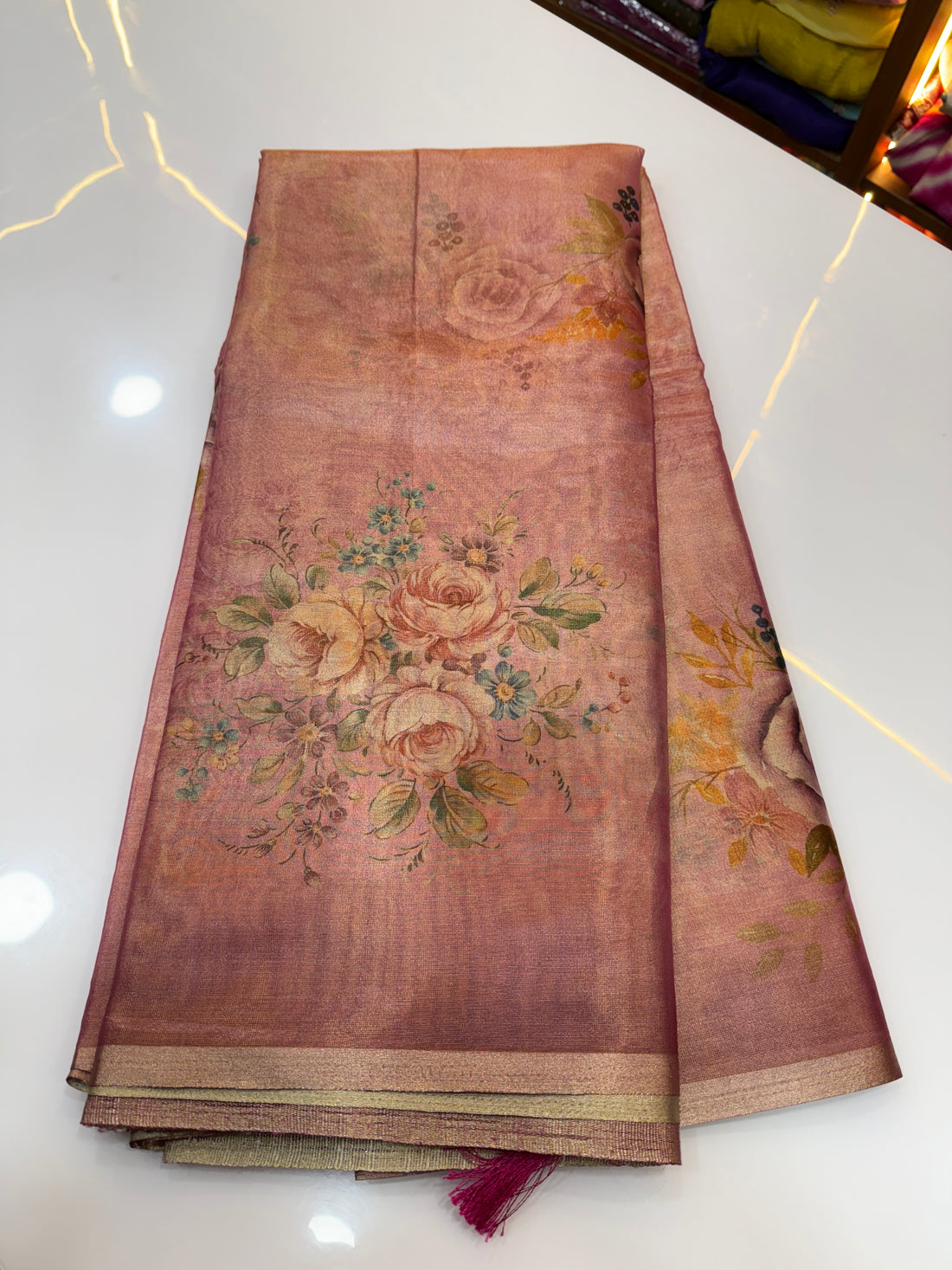 Soft Floral Organza