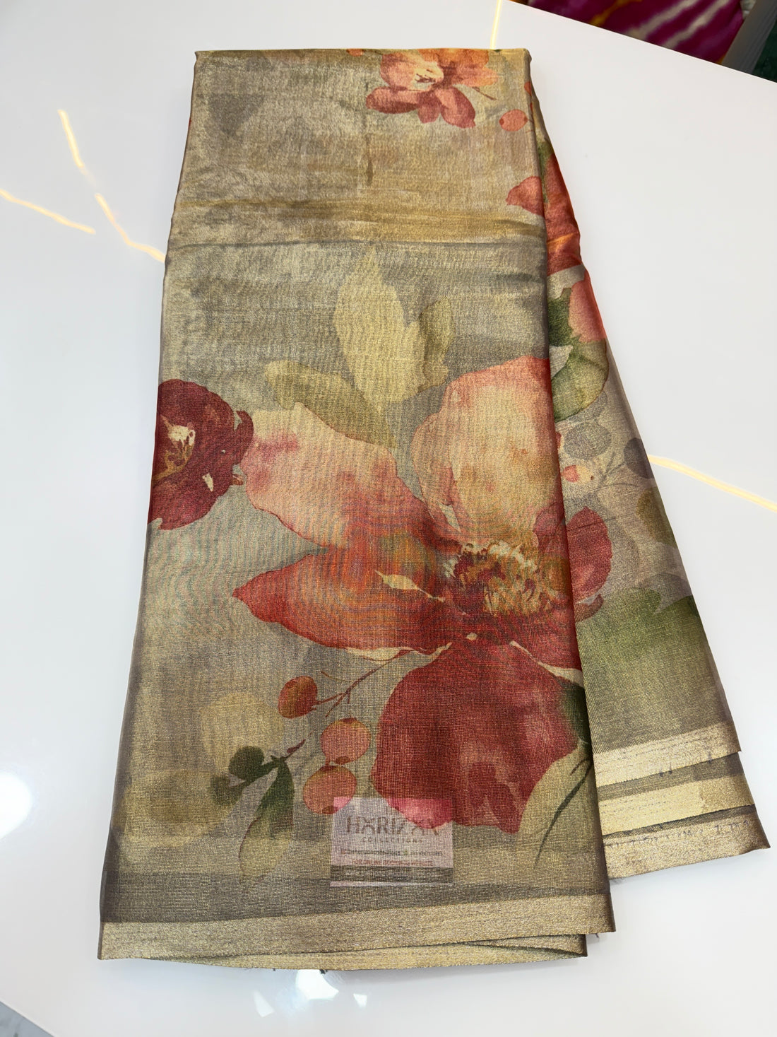 Soft Floral Organza Saree