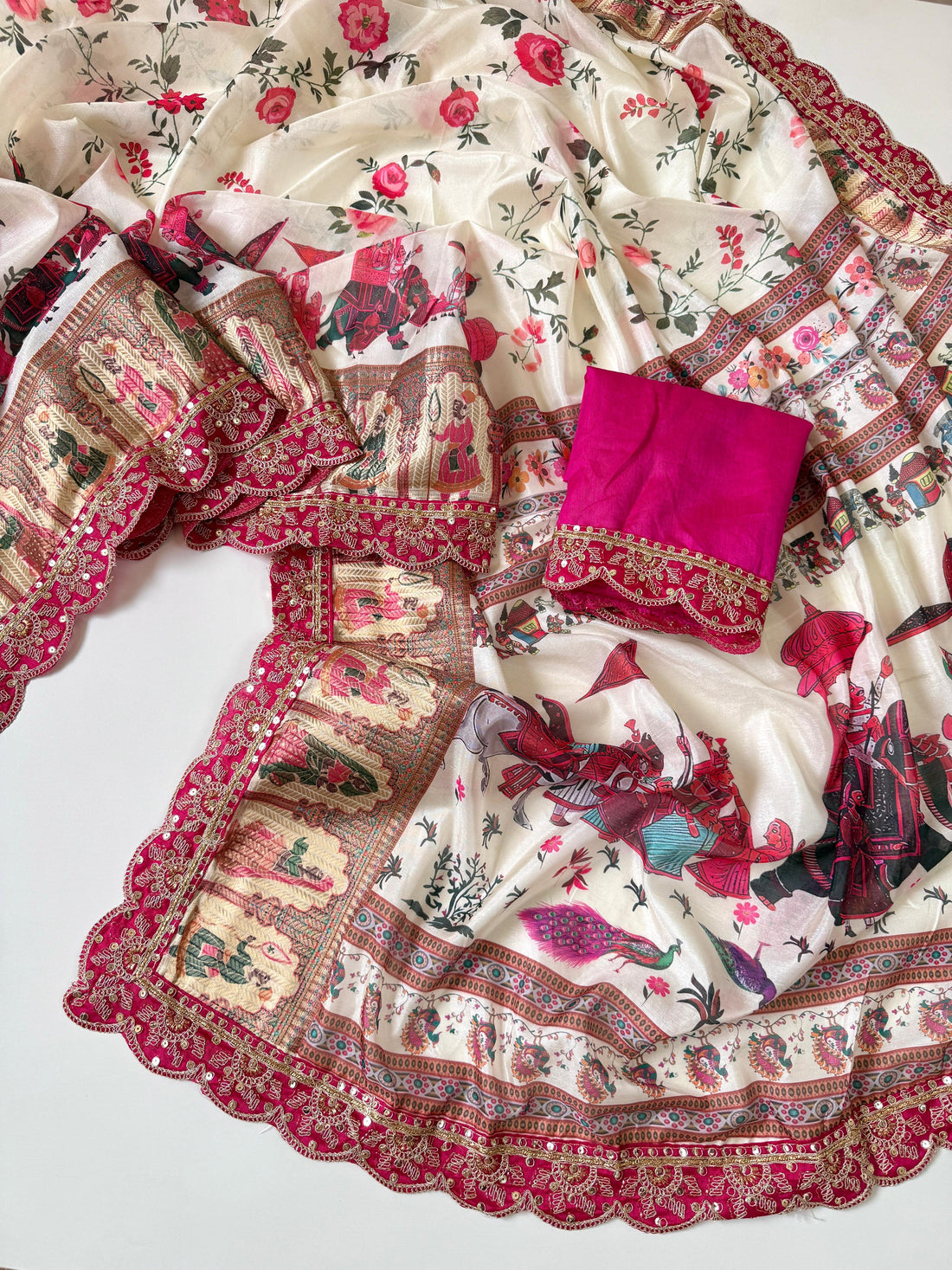 Beautiful floral in dola Banarasi