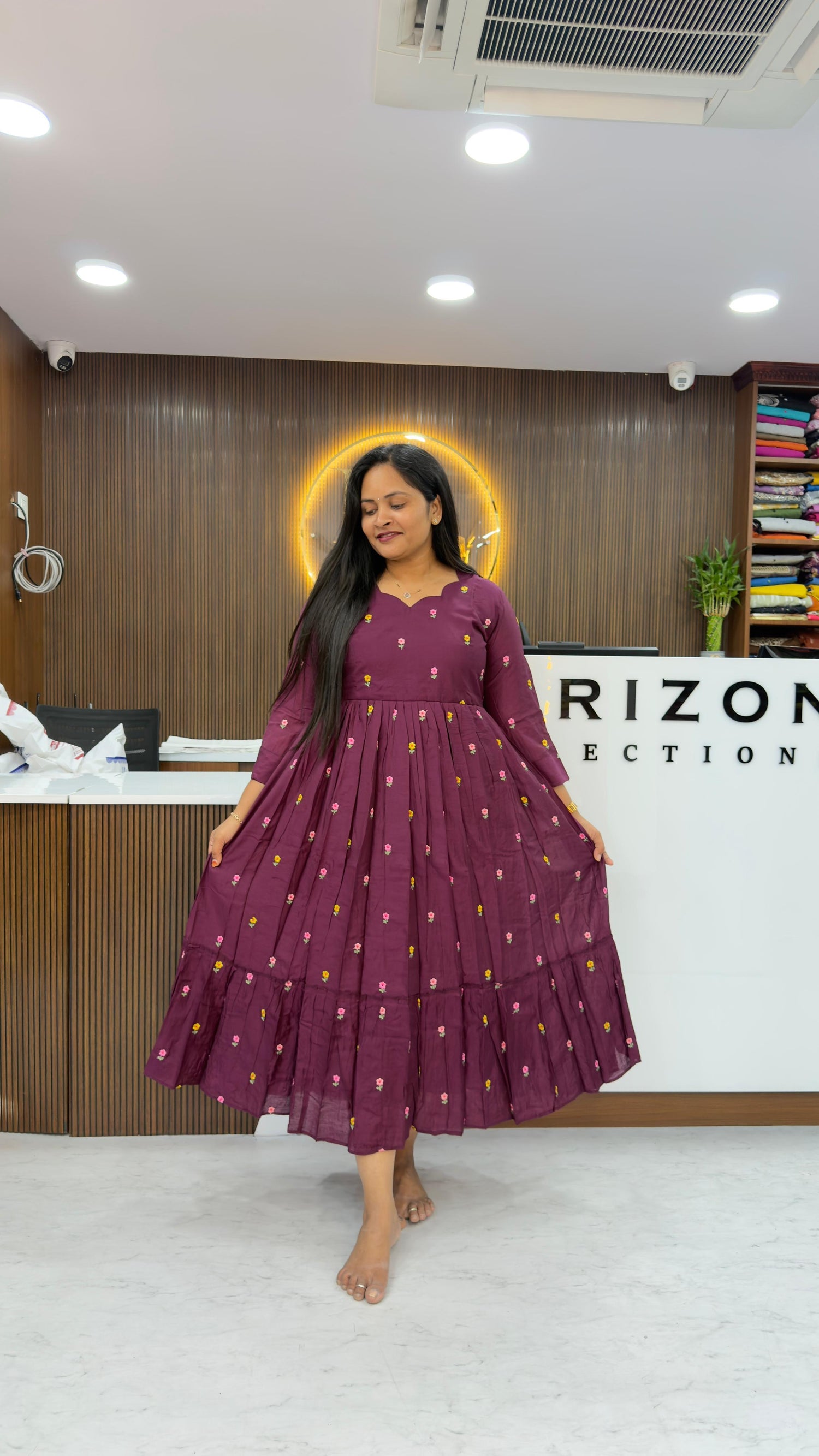Mul Chanderi customised frocks