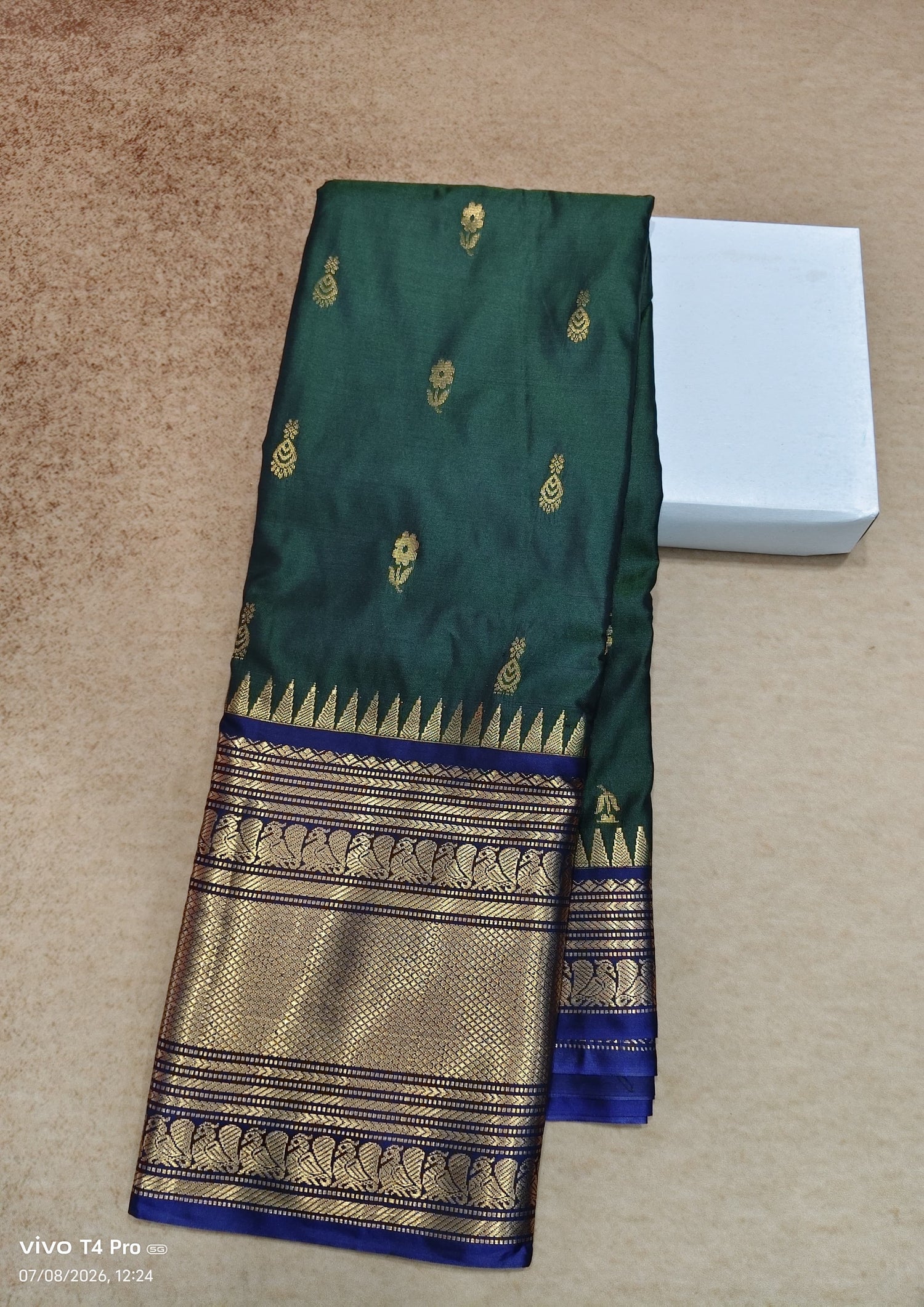 Vintage semi Kanchi pattu sarees