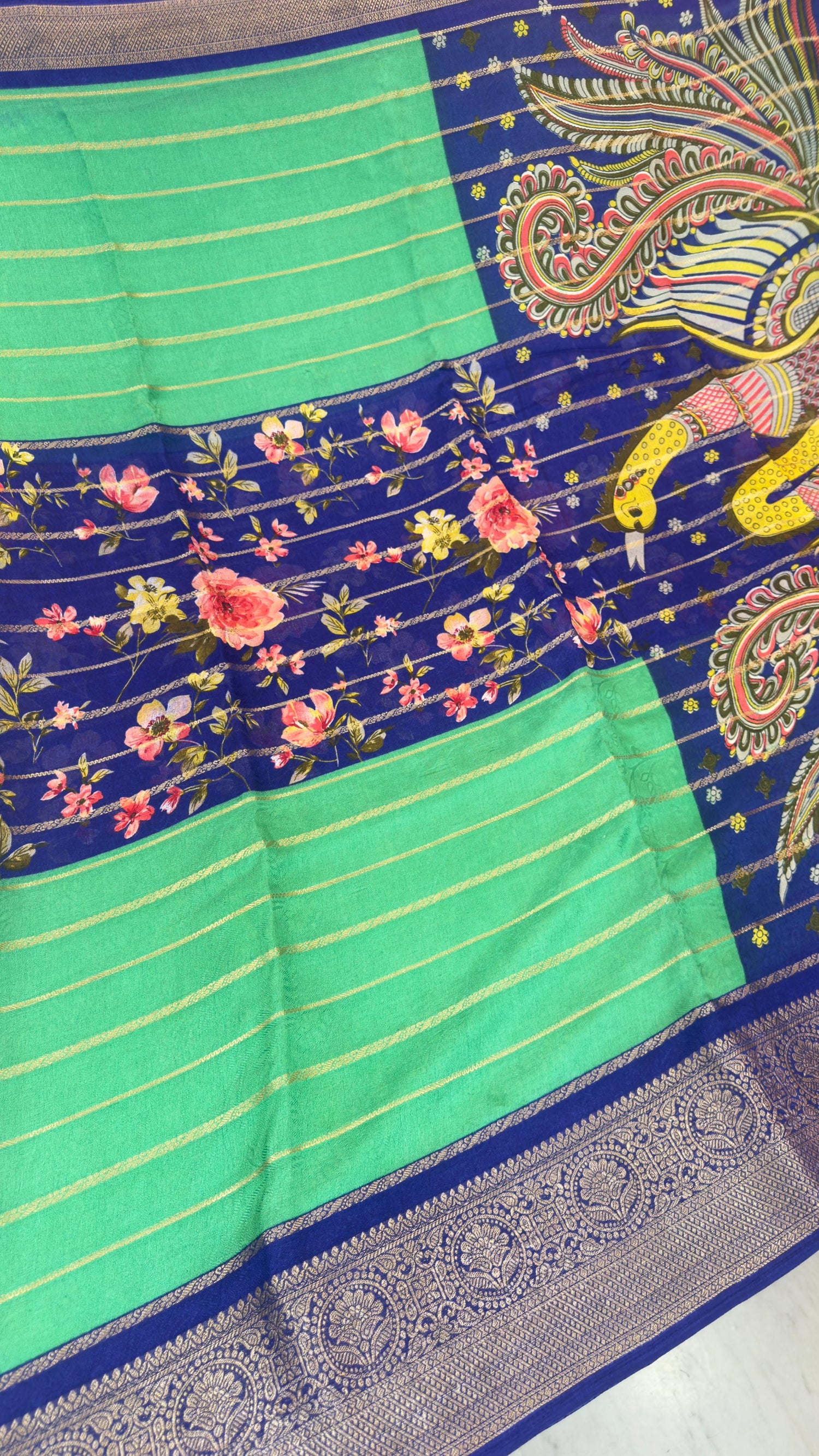 Center  desgin sarees