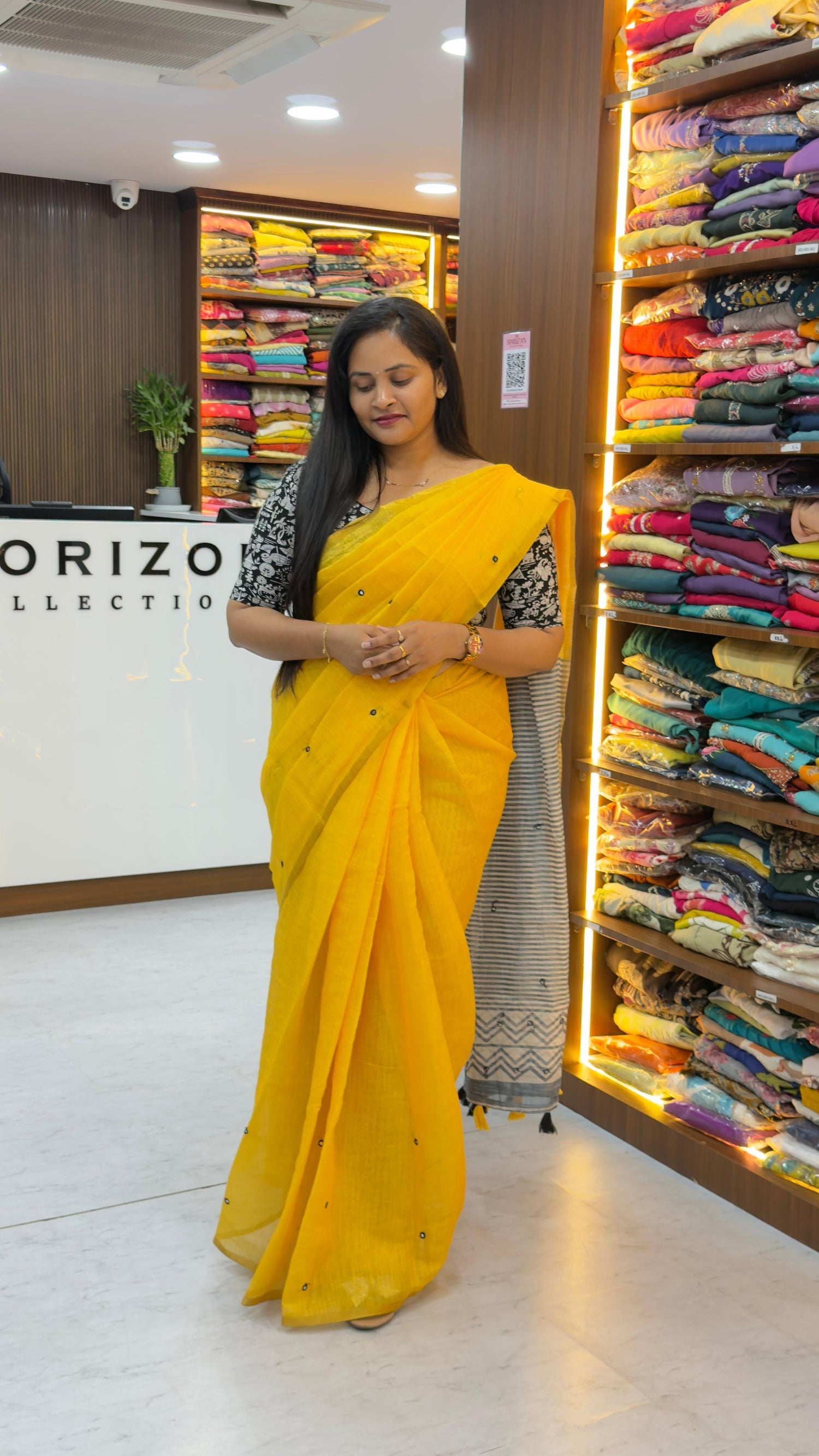 Soft Lenin light weight saree