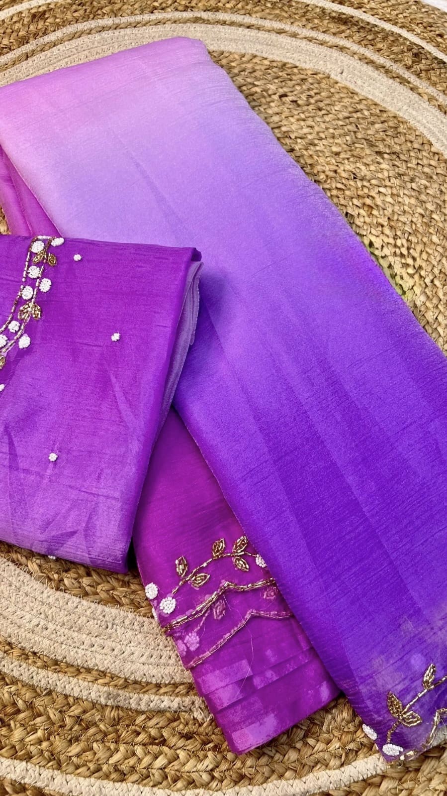 Triple Shaded Party Wear Sarees