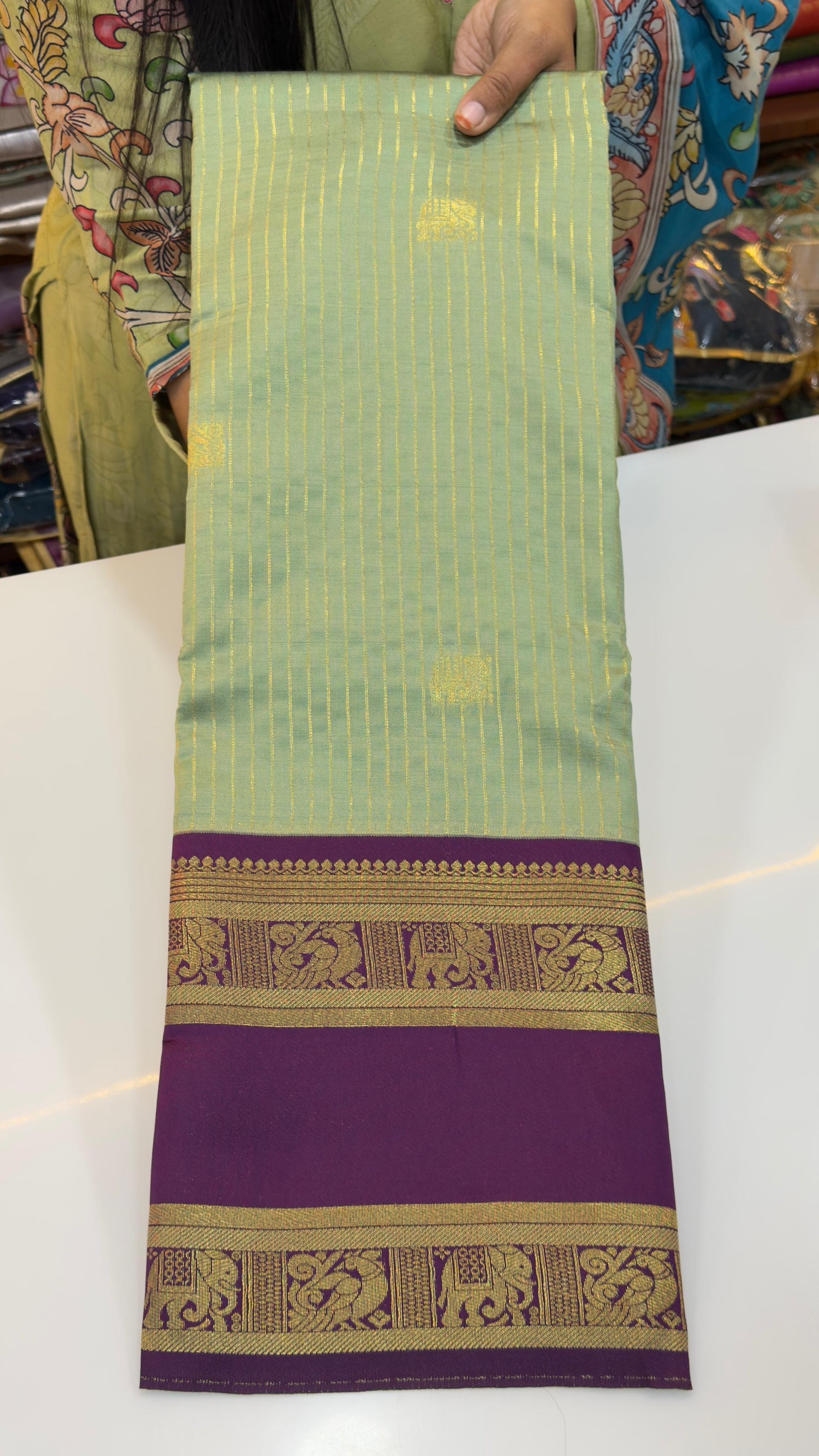 Gadwal inspired semi Patti sarees