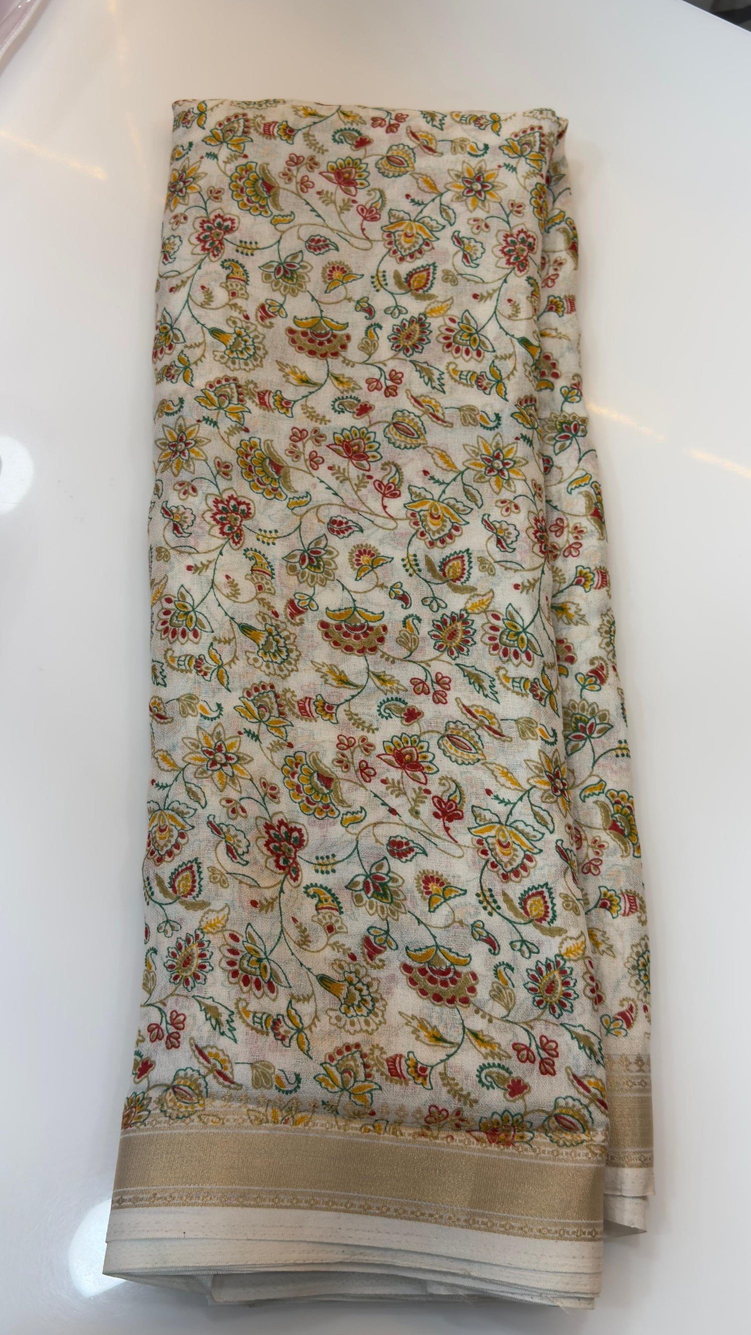 Kalamkari marshmallow sarees