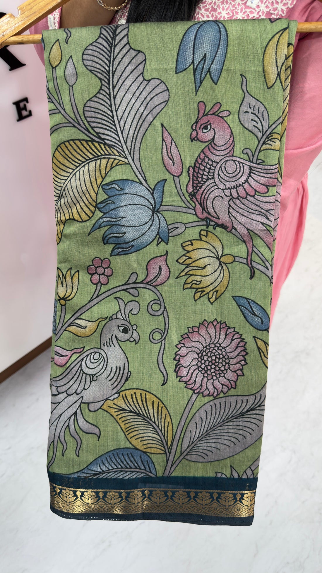 Maheshwari silk in mangalagiri style