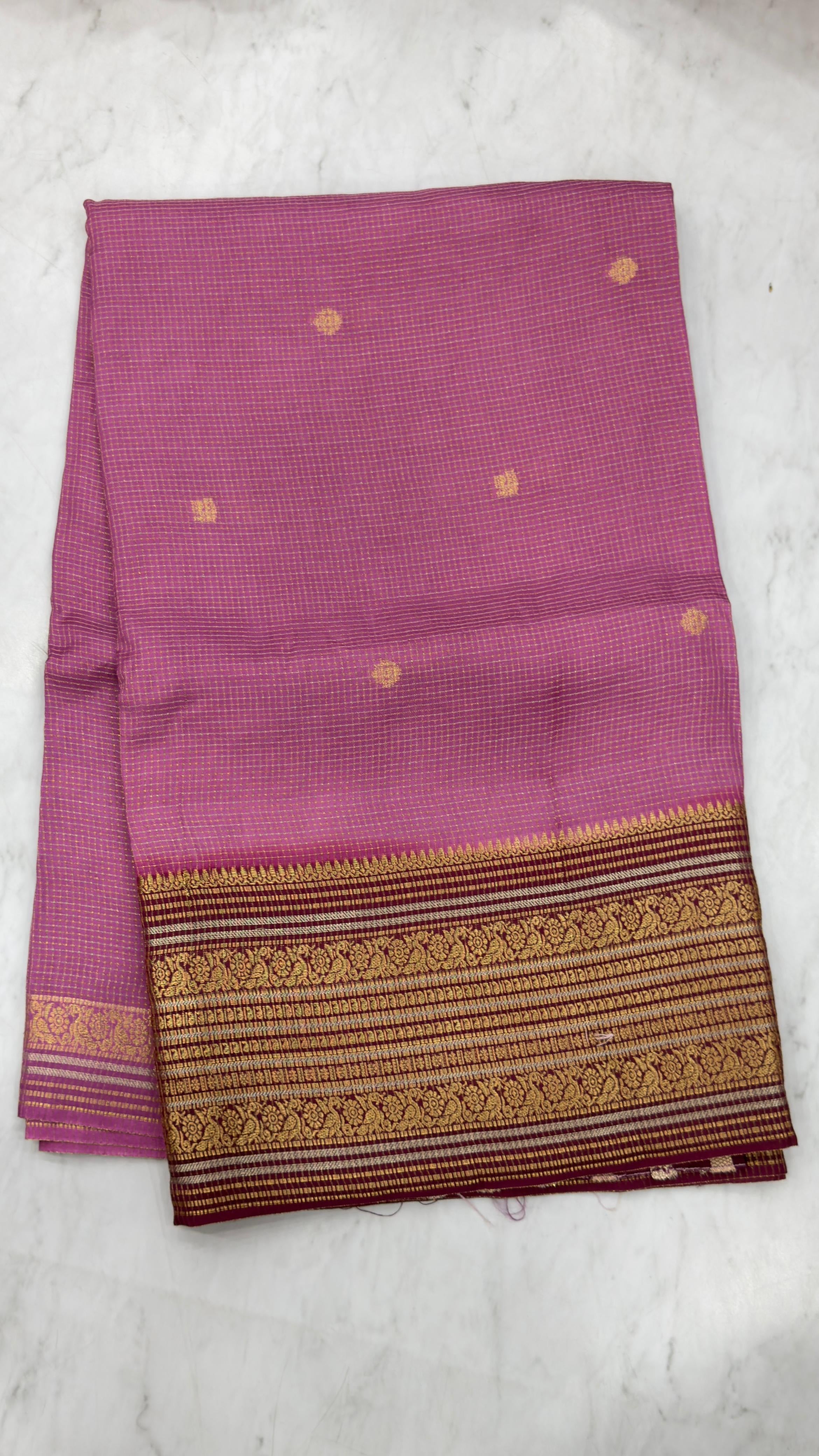 Banarasi vintage chexs sarees