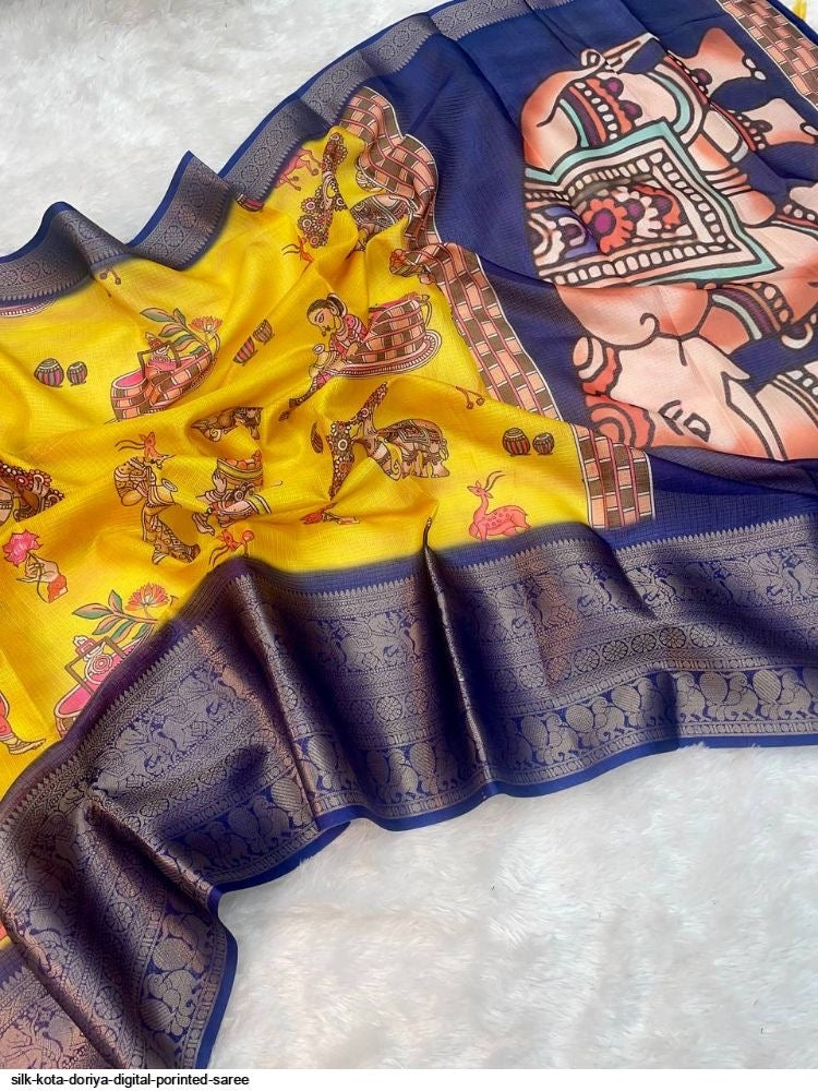 Kota sarees with Kanchi borders