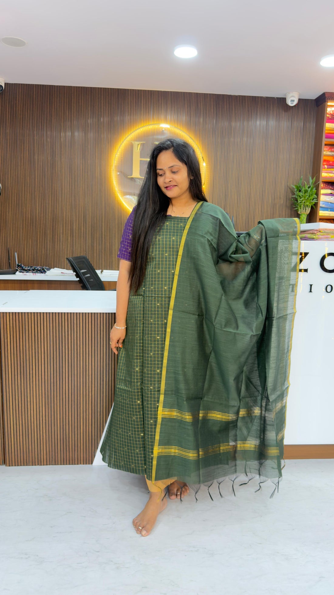 Raw silk pattu style unstitched dress materials