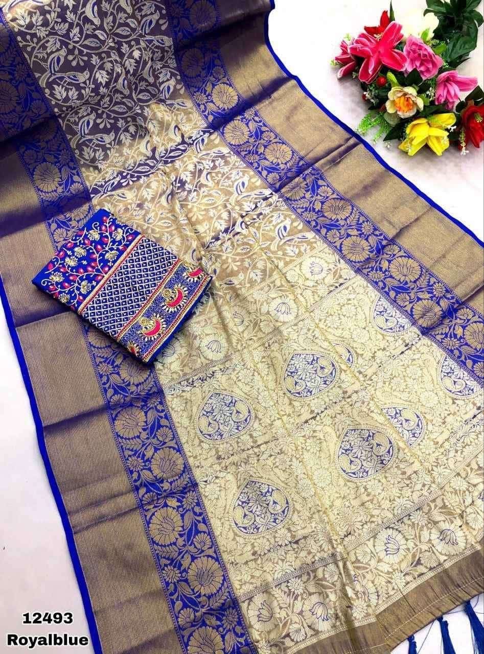 Kanjivaram silk with work blouse