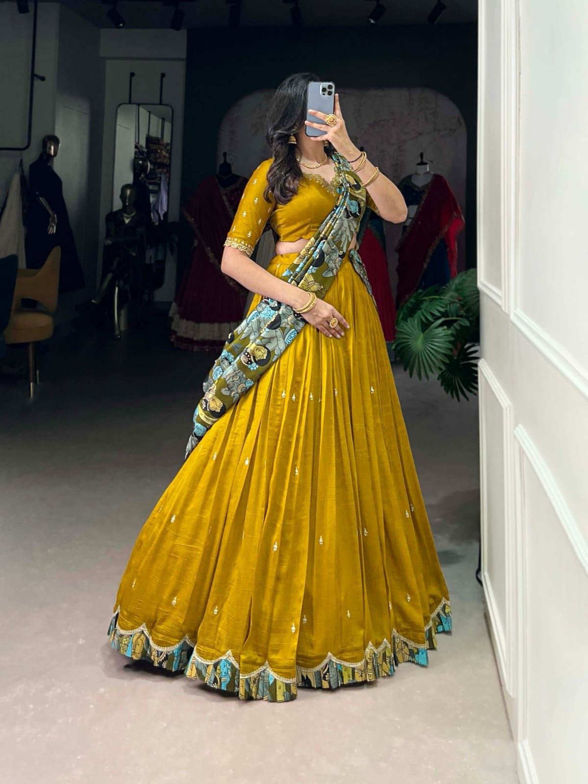 Kalamkari lehenga