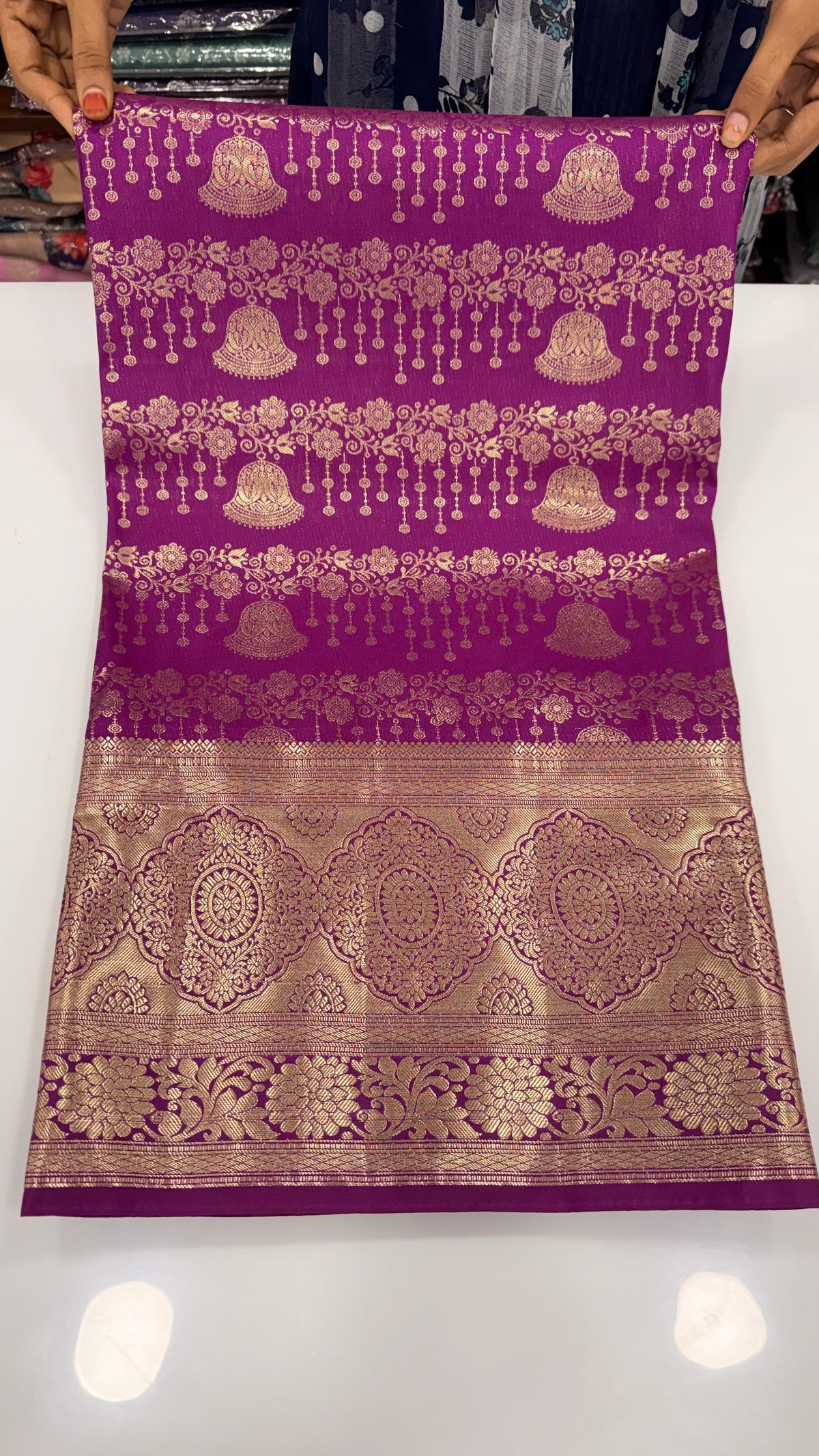 Bridal meenakari Pattu saree