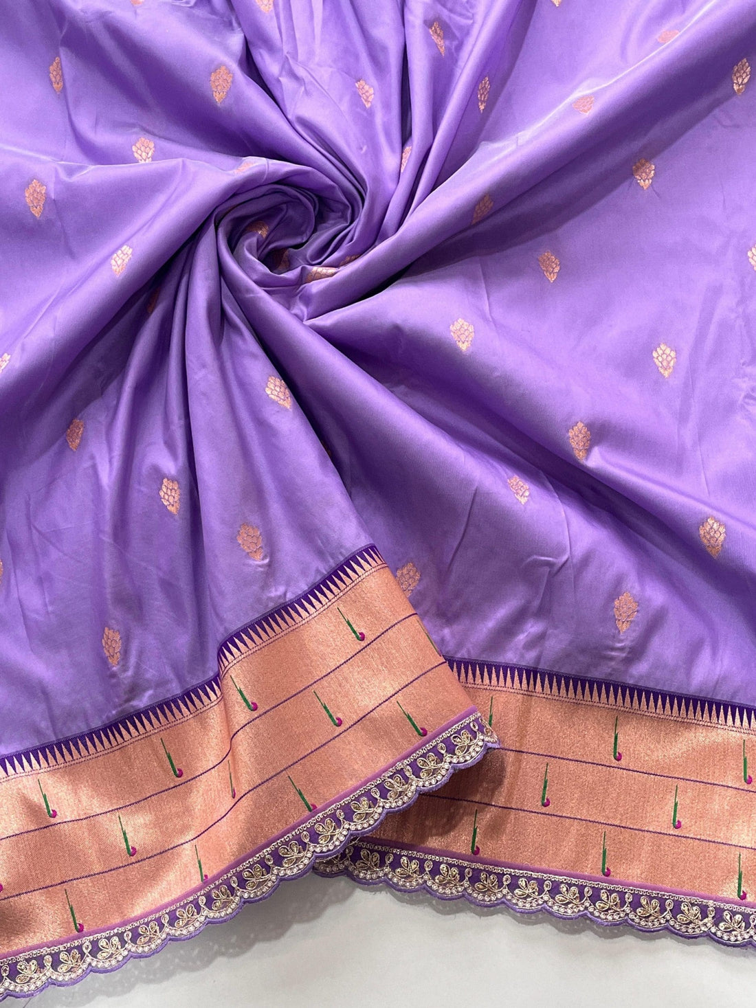 Lavender Paithani Saree