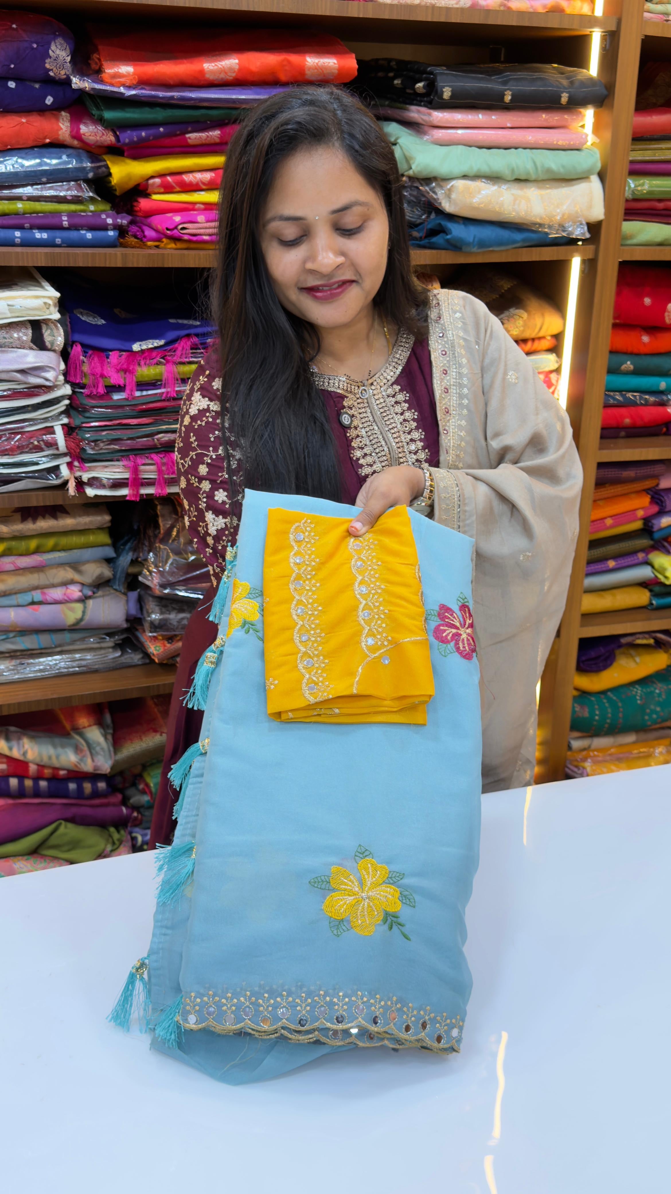 Shimmer sarees
