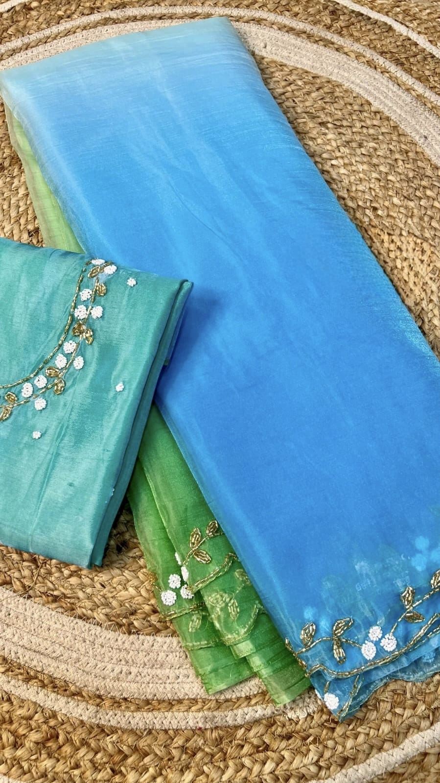 Triple Shaded Party Wear Sarees