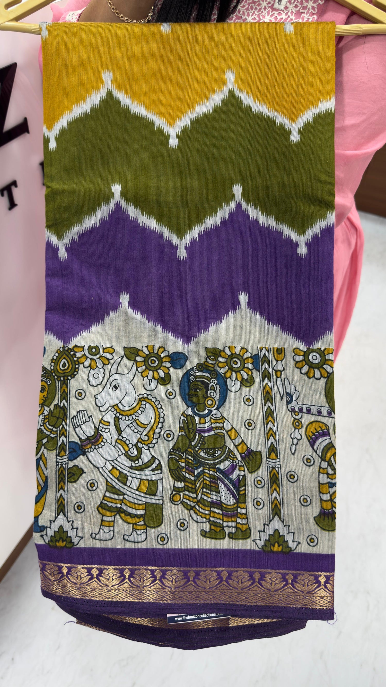 Maheshwari silk in mangalagiri style