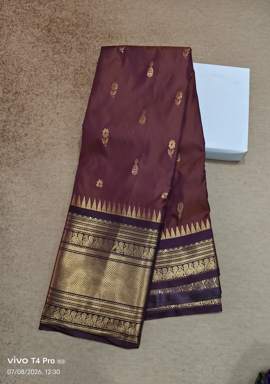Vintage semi Kanchi pattu sarees