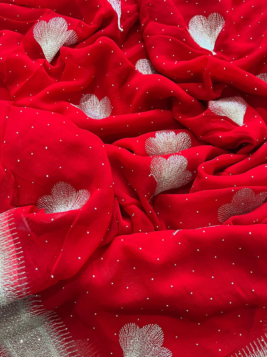 Christmas Special Red Saree
