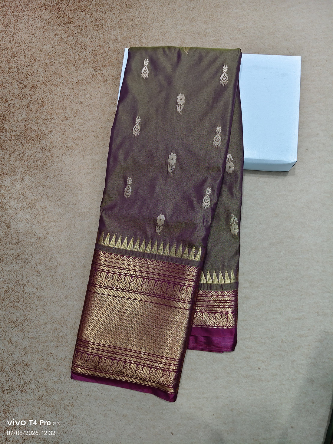 Vintage semi Kanchi pattu sarees