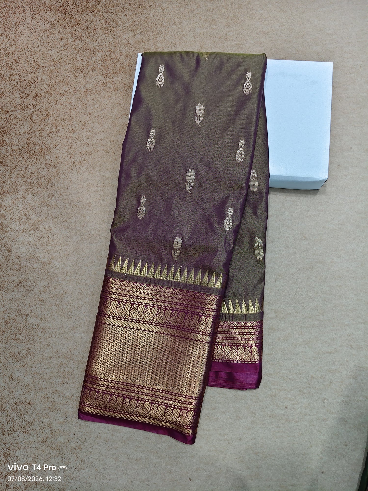 Vintage semi Kanchi pattu sarees